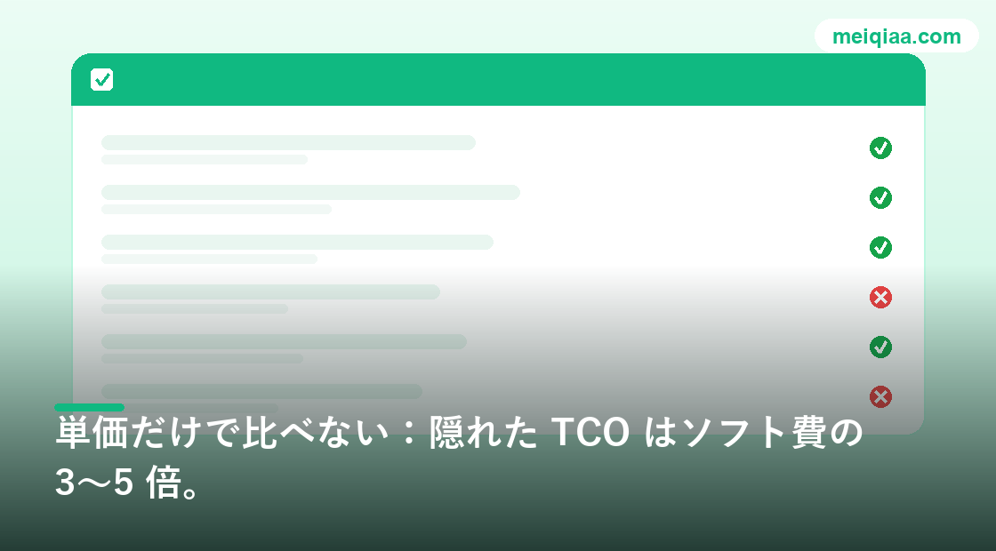オンライン接客システム選定セルフチェック盤の緑/赤項目の図